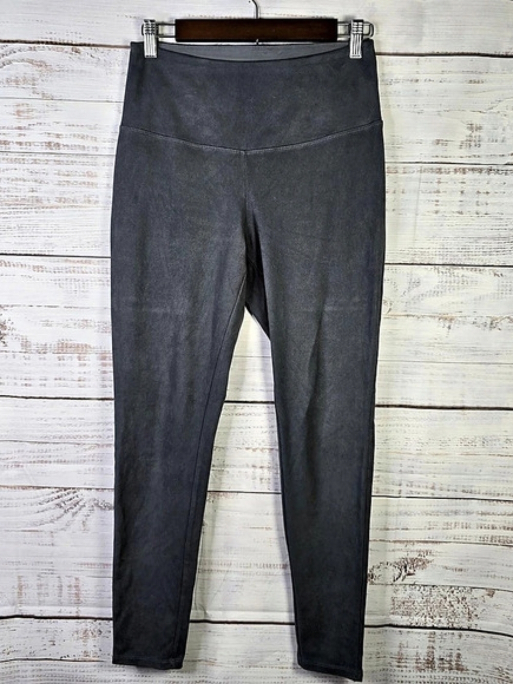Ruby Ribbon Gray Faux Suede High Rise Leggings Womenโs Medium